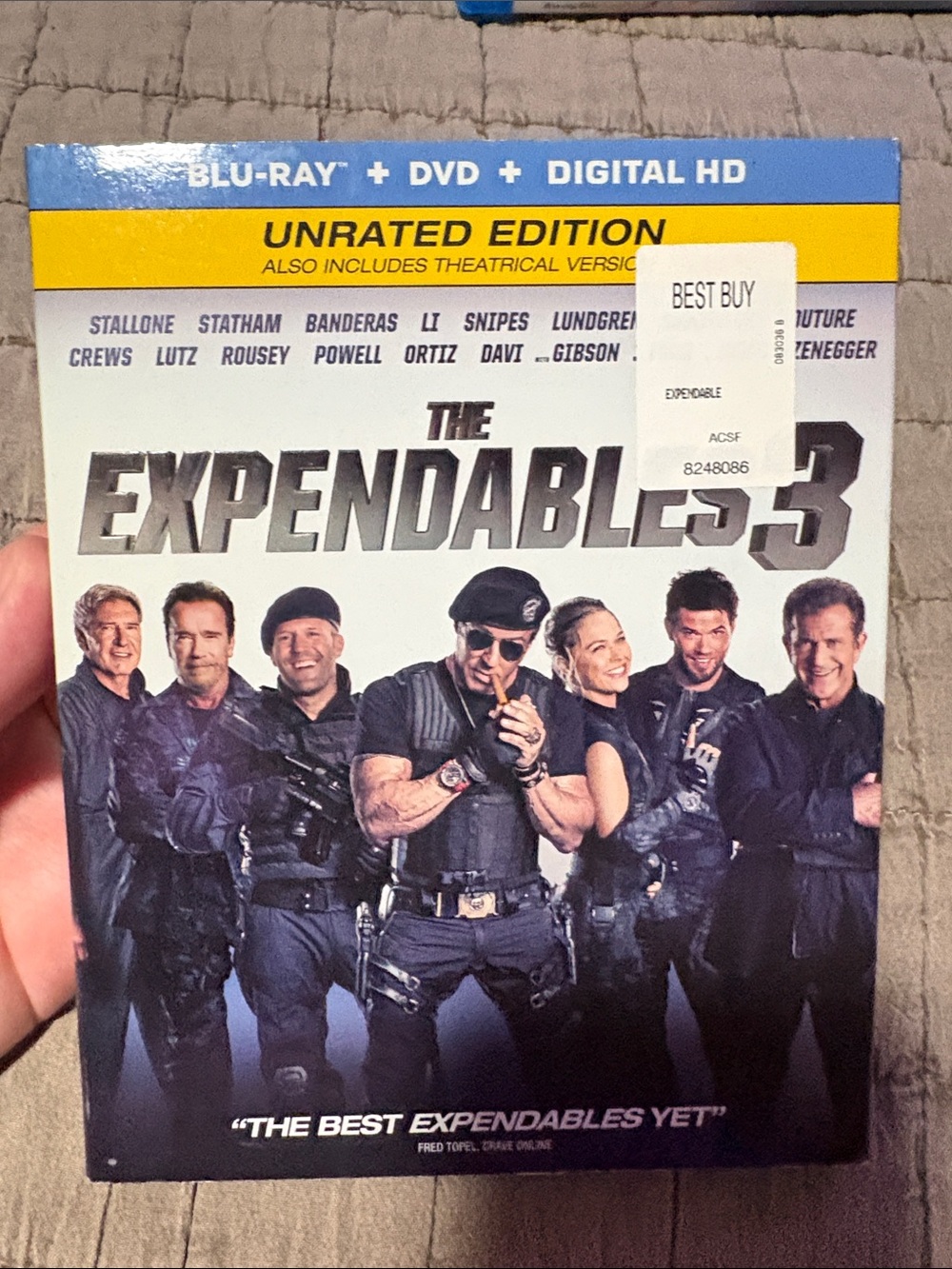 The Expendables 3 (Unrated Edition) - Blu‑ray + DVD + Digital HD - Blue/White